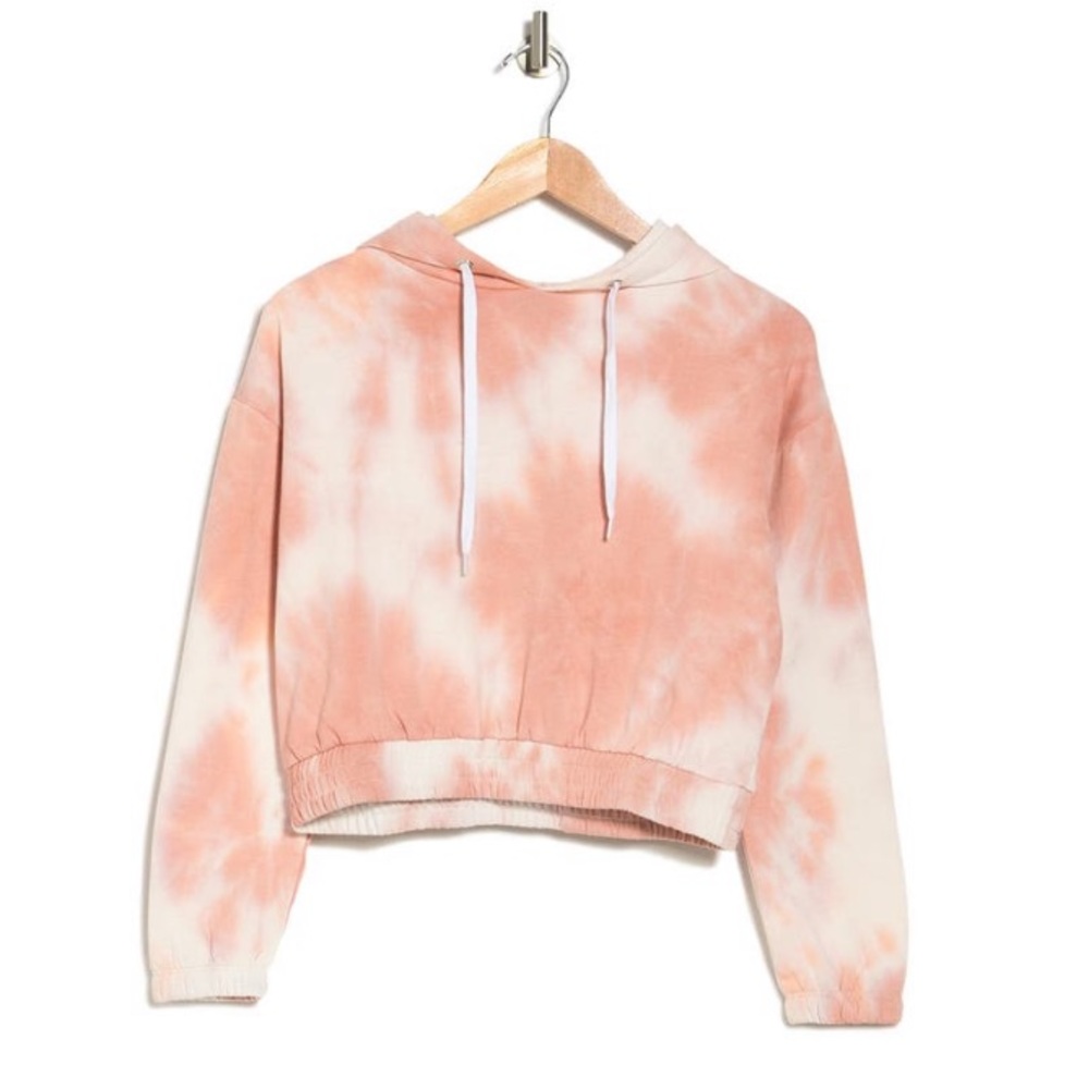 OOKIE AND LALA CROPPED TIE DYE HOODIE